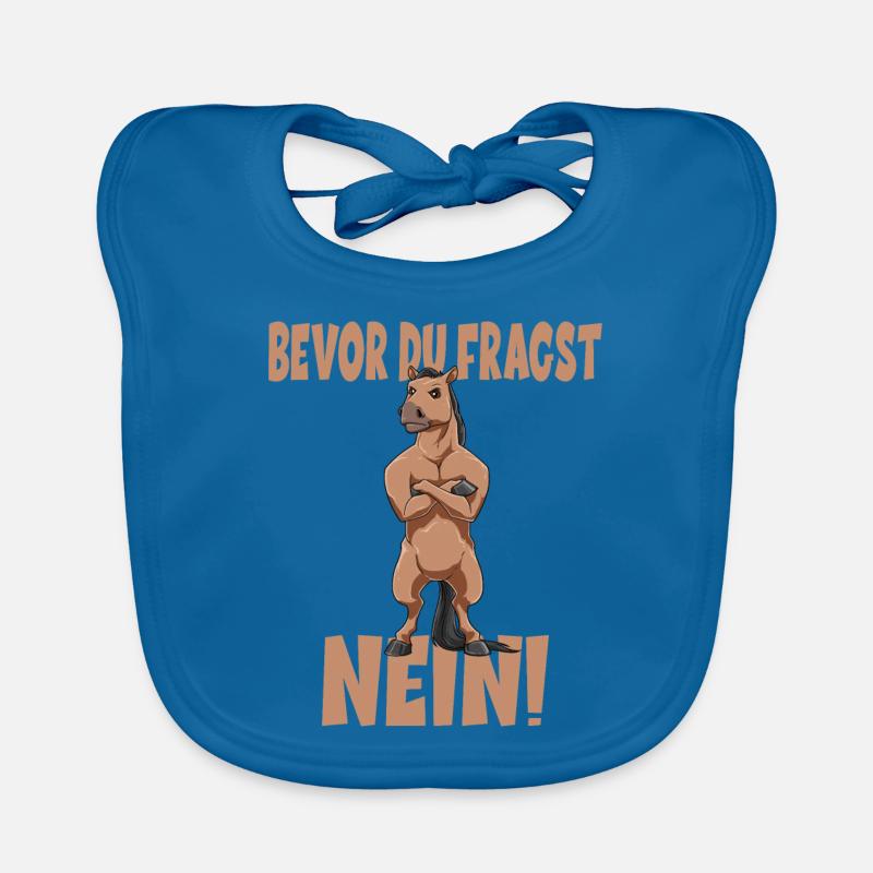 Bevor Du Fragst NEIN Pferd Baby Bio-Lätzchen