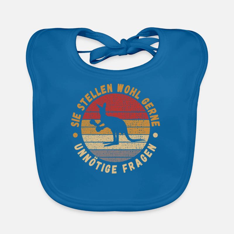 Ask Probably Like Unnecessary Questions Boxer Kangaroo Organic Baby Bibs