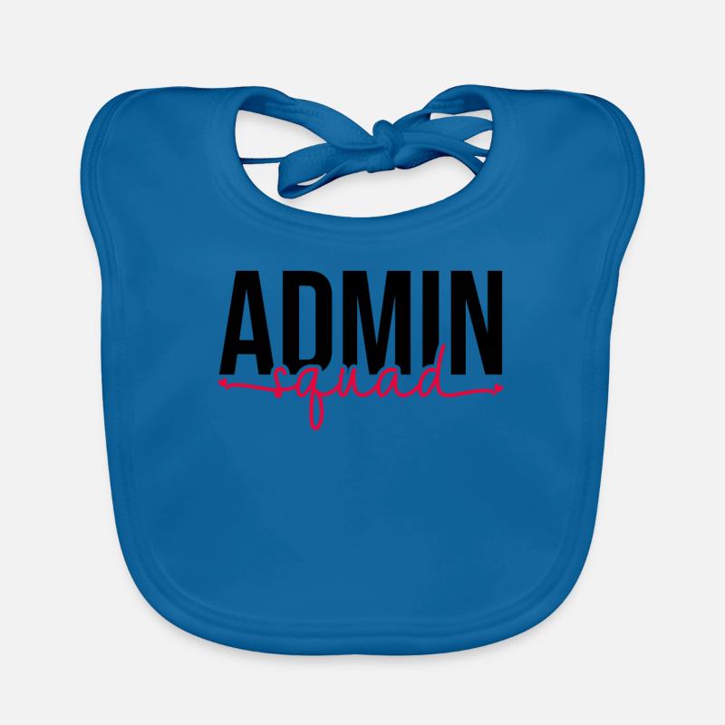 Admin Squad Front Office Admin Crew Assistant Organic Baby Bibs