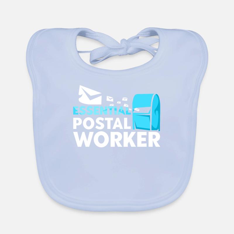 System-relevant postman Postman Delivery man Organic Baby Bibs