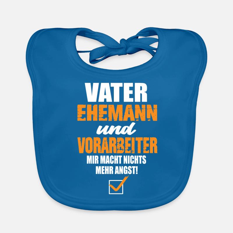 Vater Ehemann und Vorarbeiter Baby Bio-Lätzchen