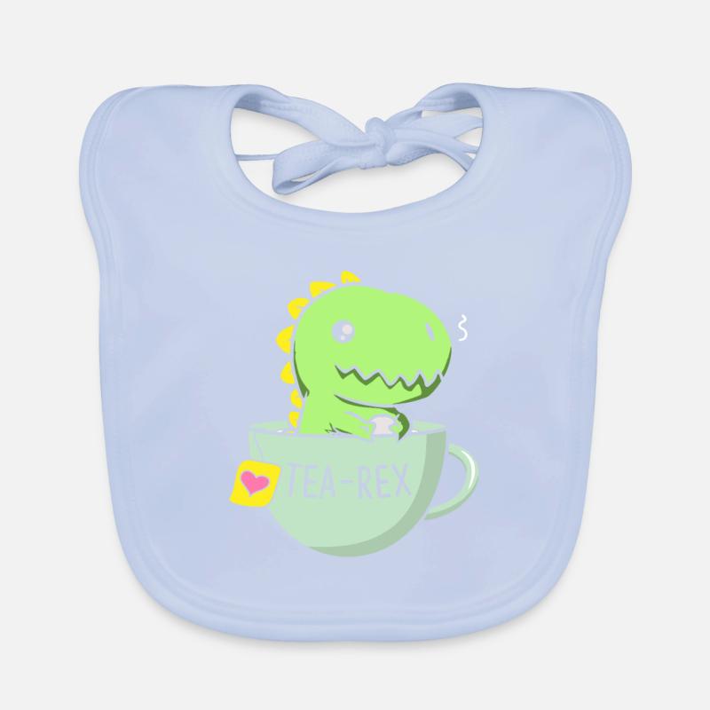 Tea Rex Cute Dinosaur TRex In A Tea Cup Baby Bio-Lätzchen