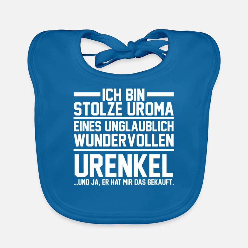 Urenkel Großmutter Uroma Baby Bio-Lätzchen