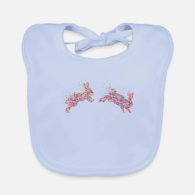 Rabbit Rabbit Rabbit Dwarf Rabbit Organic Baby Bibs