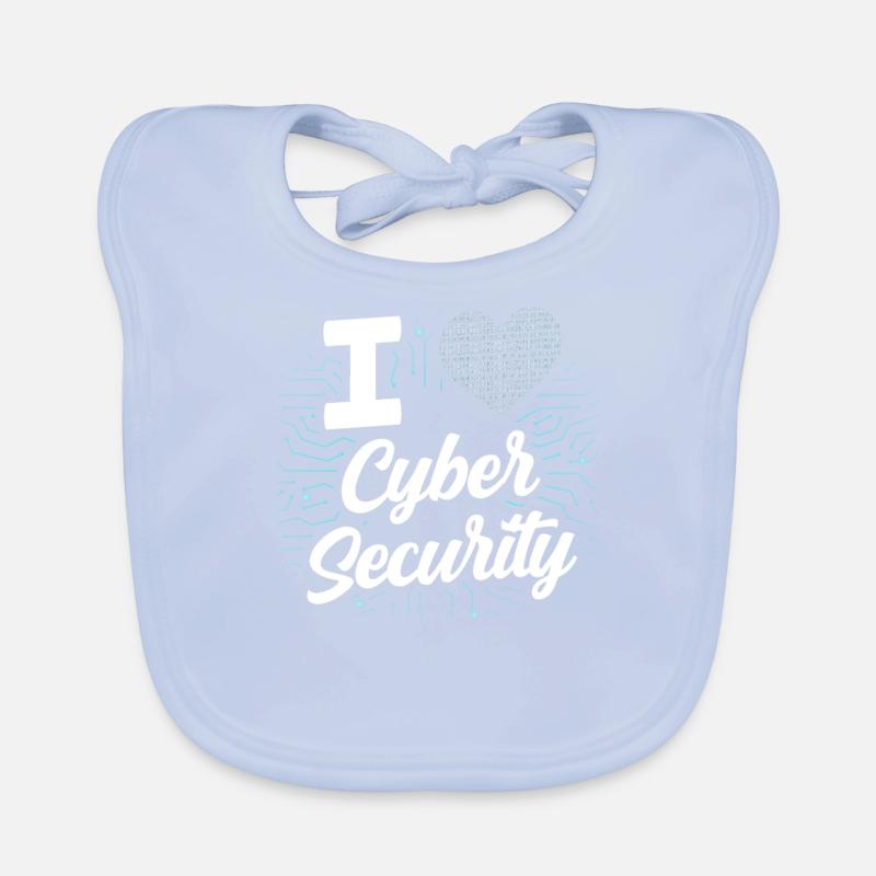 J’adore Cybersecurity Hack IT Security Hacker Bavoir bio Bébé