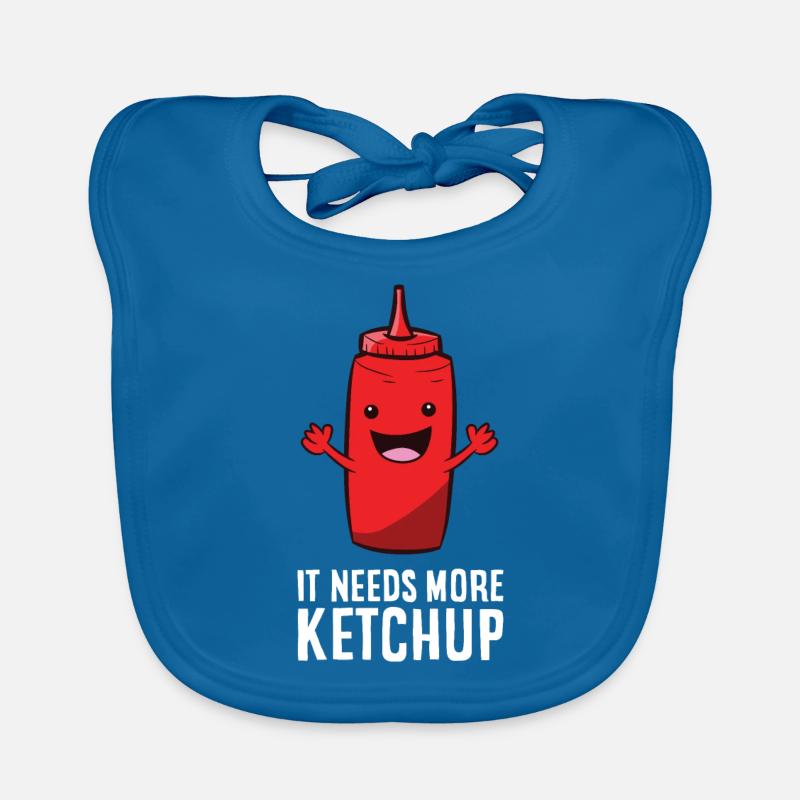 It Needs More Ketchup Organic Baby Bibs