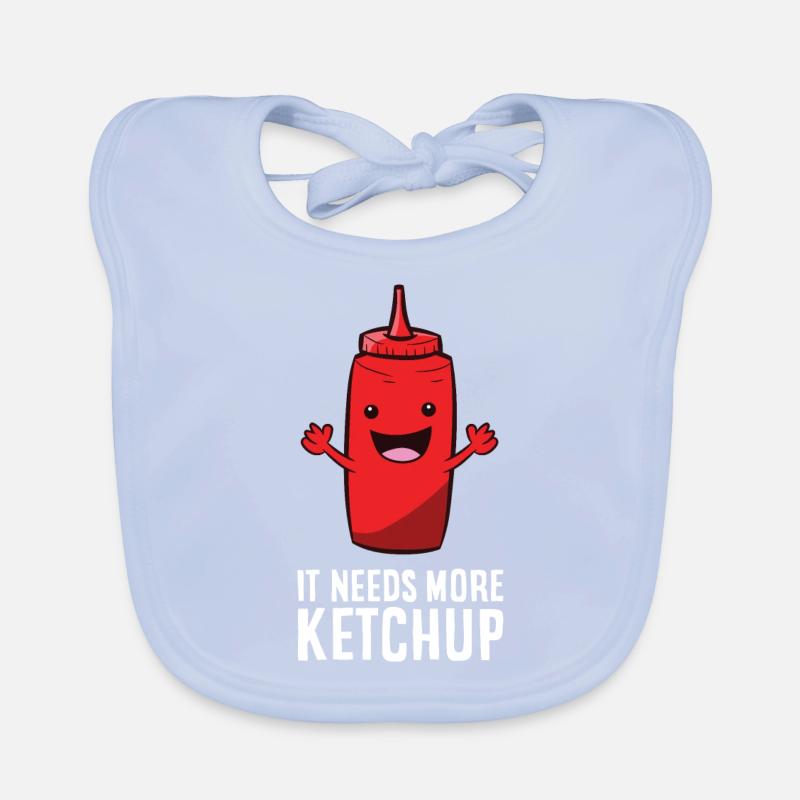 It Needs More Ketchup Organic Baby Bibs