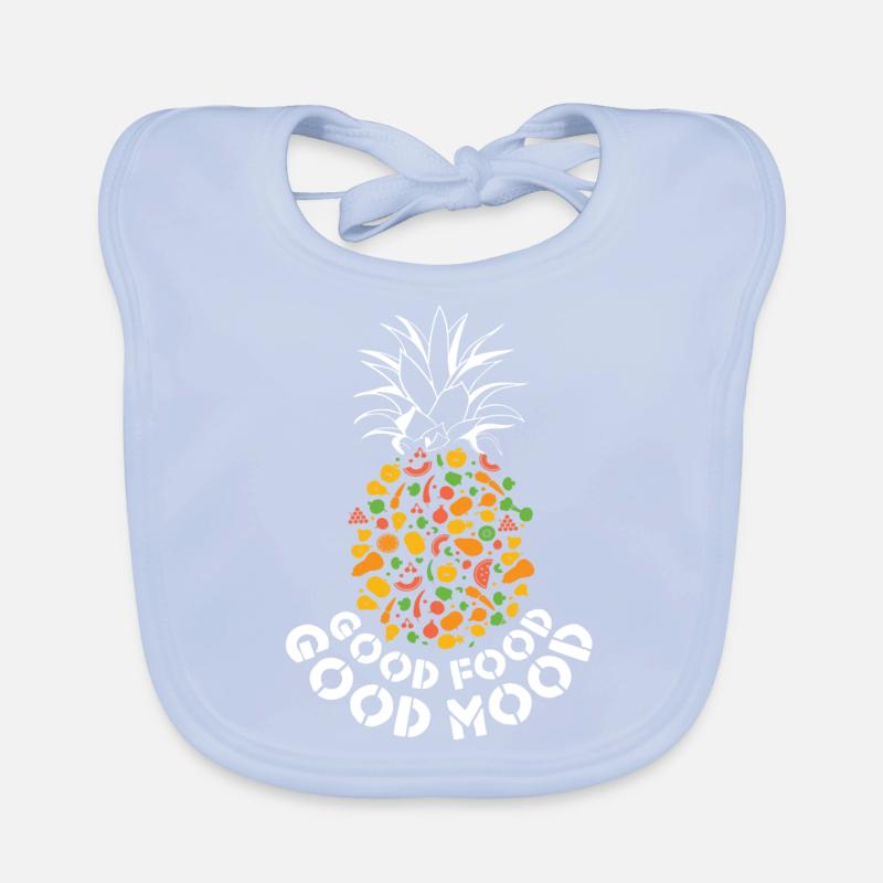 Fruits Vegetables Fruit Food Pineapple Organic Baby Bibs