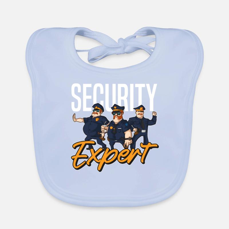 Security Security Guard Security Service Organic Baby Bibs