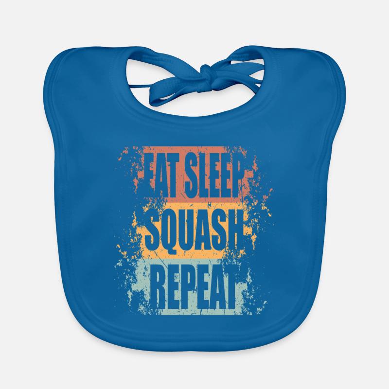 Squash Eat Sleep Répéter Bavoir bio Bébé