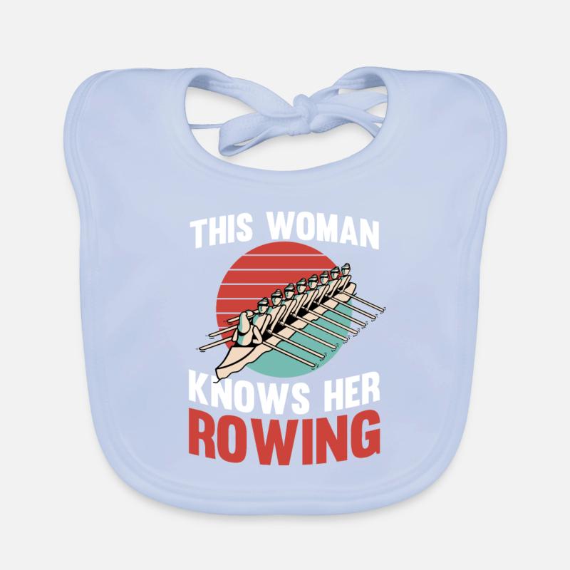 Rowing Rowing Rowing Boat Rowing Organic Baby Bibs
