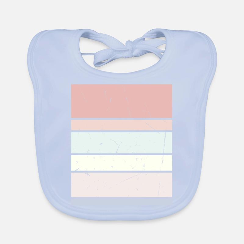 Background Pastel Rectangle Organic Baby Bibs