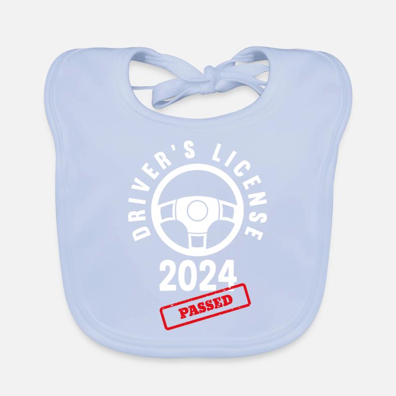 Driver's License Passed Gift Organic Baby Bibs