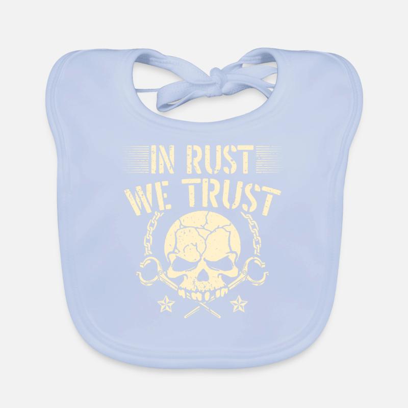 In Rust we rely on Blacksmith Bladesmith Organic Baby Bibs