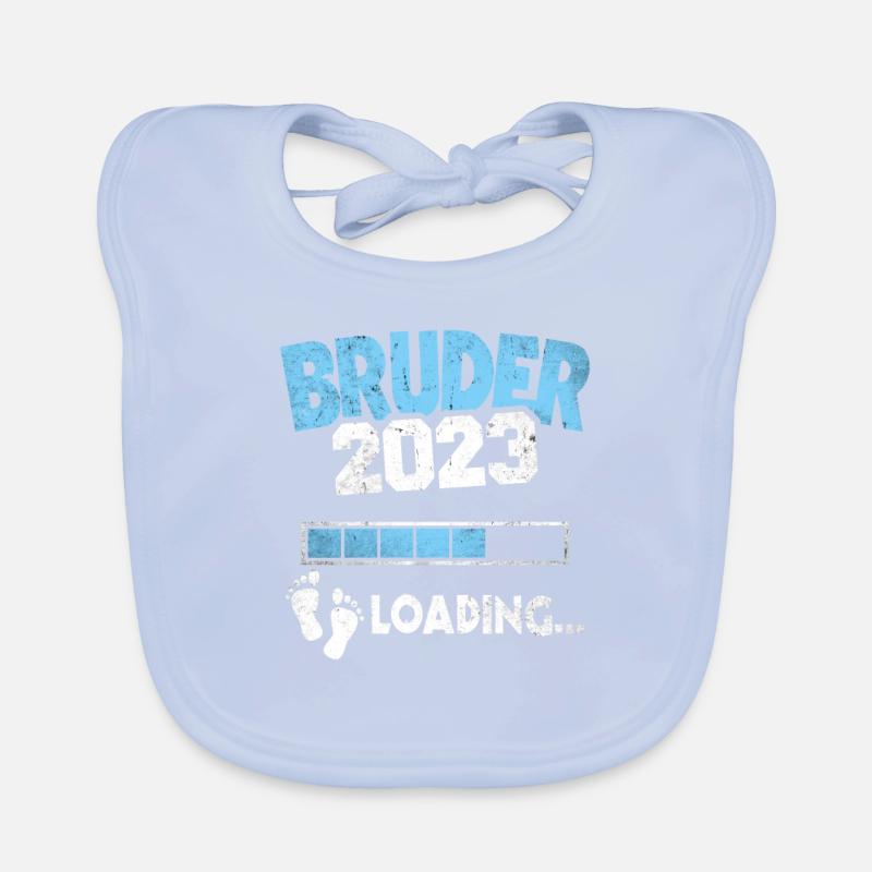 Werdender Bruder 2023 Loading Nachwuchs Baby Bio-Lätzchen