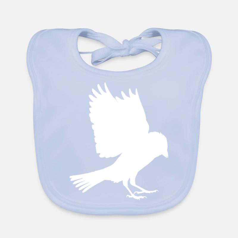 white sparrow Organic Baby Bibs