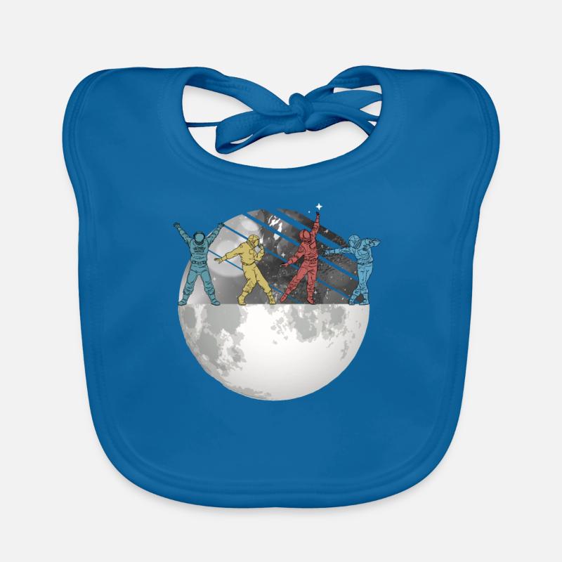 Astronaute Space Moon Space Retro Bavoir bio Bébé