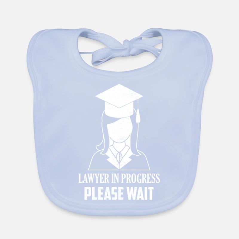 Lawyer In Progress Please Wait Attorney Advocate Baby Bio-Lätzchen
