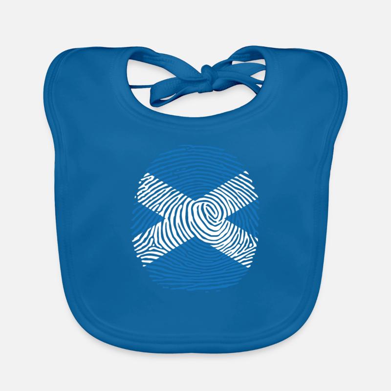 empreinte digitale du drapeau du pays écossais Bavoir bio Bébé