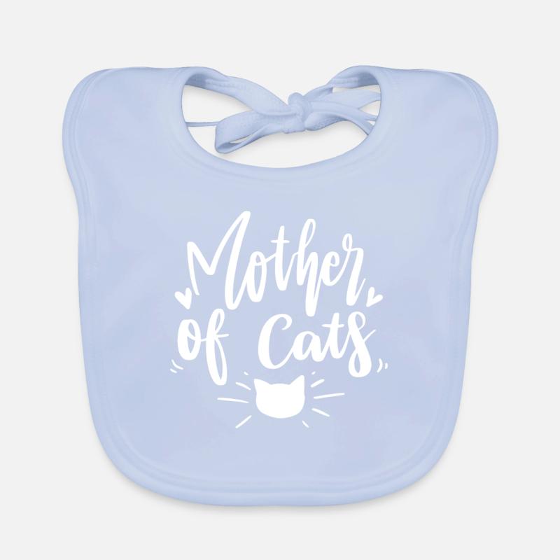 mère de chats Bavoir bio Bébé