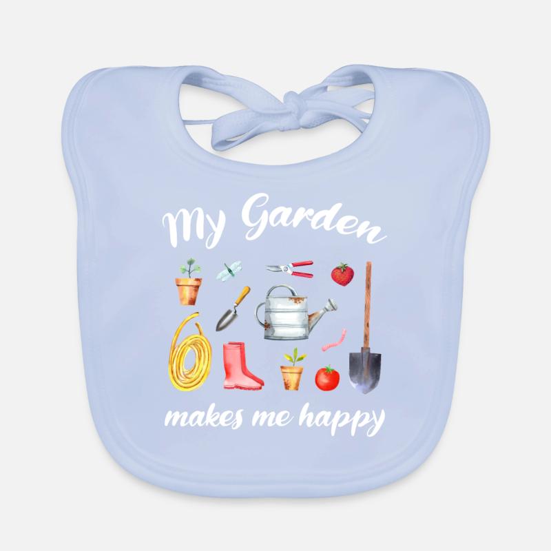 Garten Spruch Gärtner Hobbygärtner Geschenkidee Baby Bio-Lätzchen
