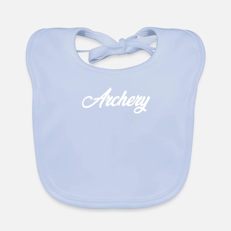 ARCHERY CURSIVE TEXT NOVELTY HOBBY Organic Baby Bibs