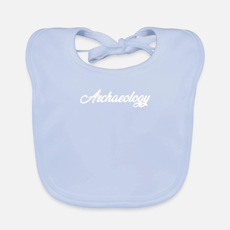 ARCHAEOLOGY CURSIVE TEXT NOVELTY HOBBY Organic Baby Bibs