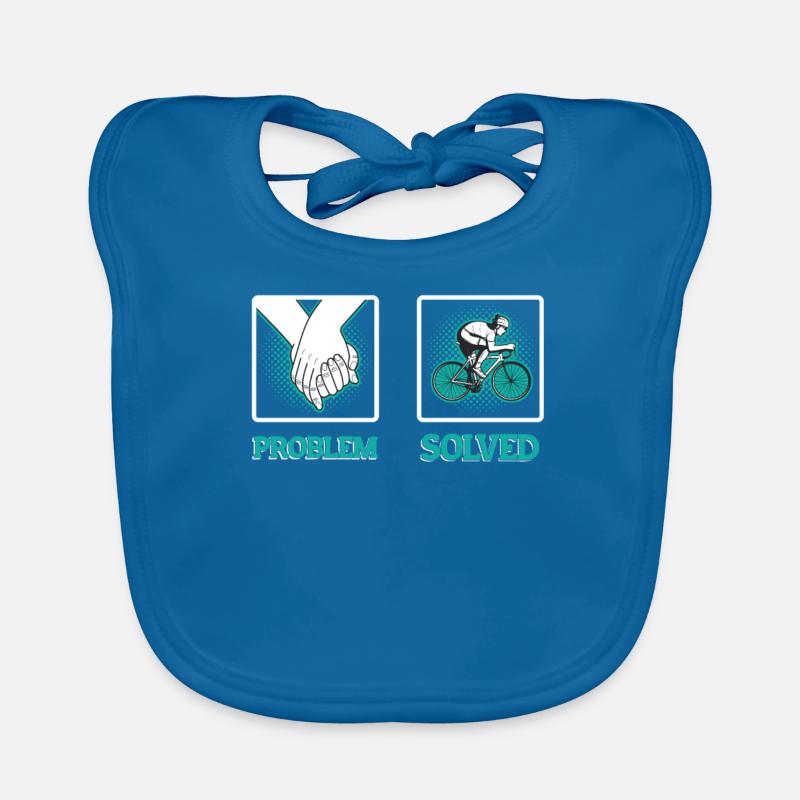 Drôle de cycliste Bavoir bio Bébé