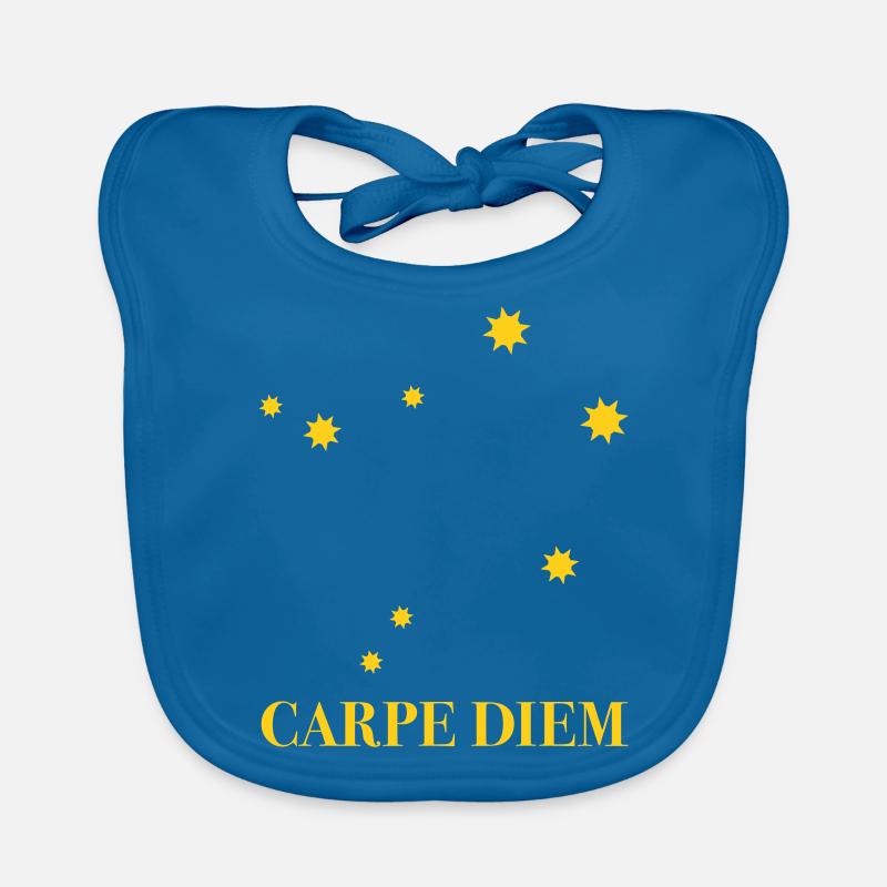 Carpe Diem used the day constellation Libra Libra Ode Organic Baby Bibs