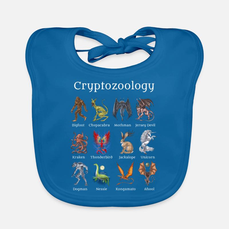 Cryptozoology Creatures Organic Baby Bibs
