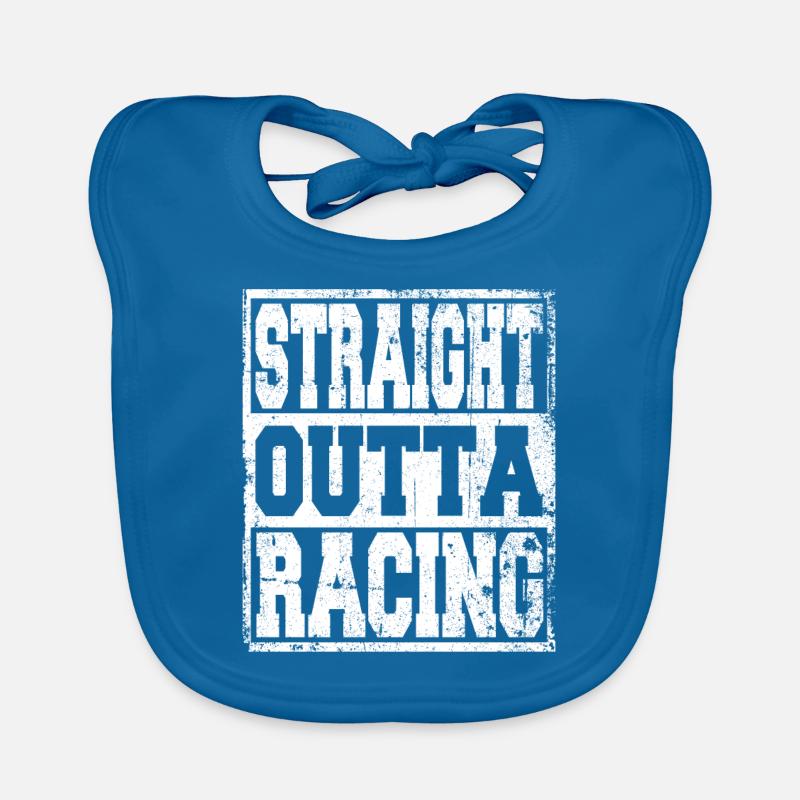 Racing Spruch lustig Baby Bio-Lätzchen