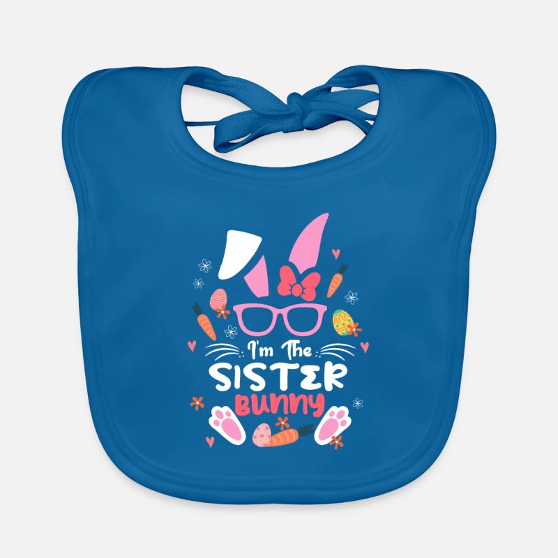 Im The Sister Rabbit Easter Rabbit Ear Sunglass Baby Bio-Lätzchen