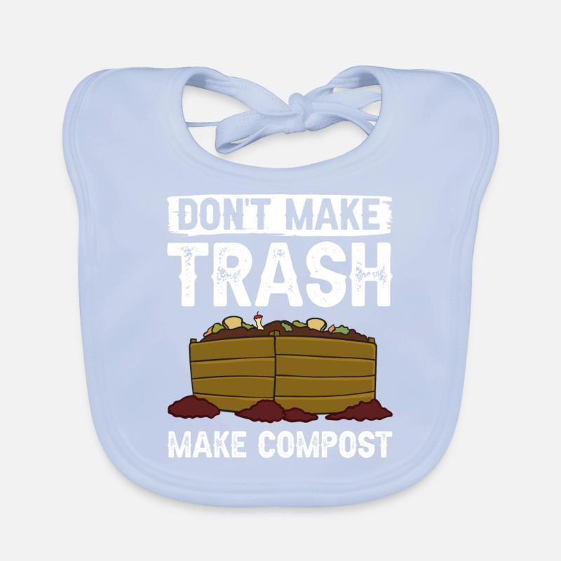 Kompostierung Kompost Wurm Abfall Baby Bio-Lätzchen