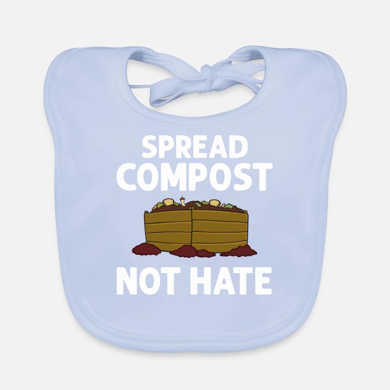 Kompostierung Kompost Wurm Abfall Baby Bio-Lätzchen