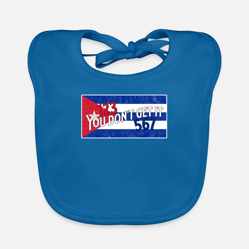 Salsa 123 567 Drapeau de Cuba Bavoir bio Bébé