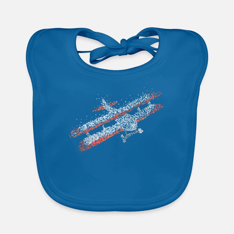 Airplane Biplane Model Airplane Organic Baby Bibs