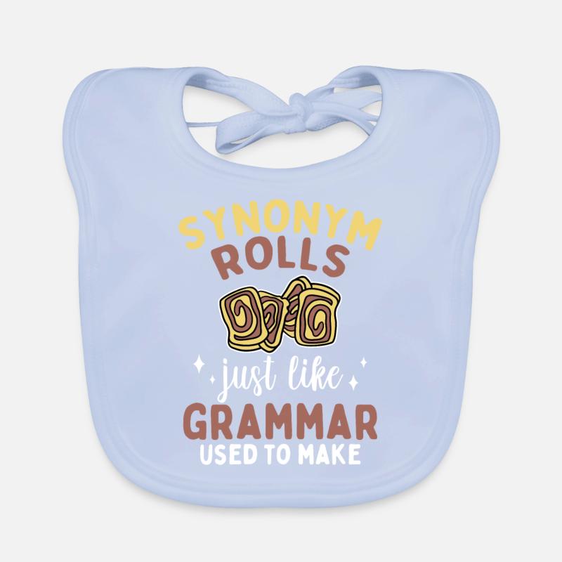 Funny Synonym Rolls Baby Bio-Lätzchen