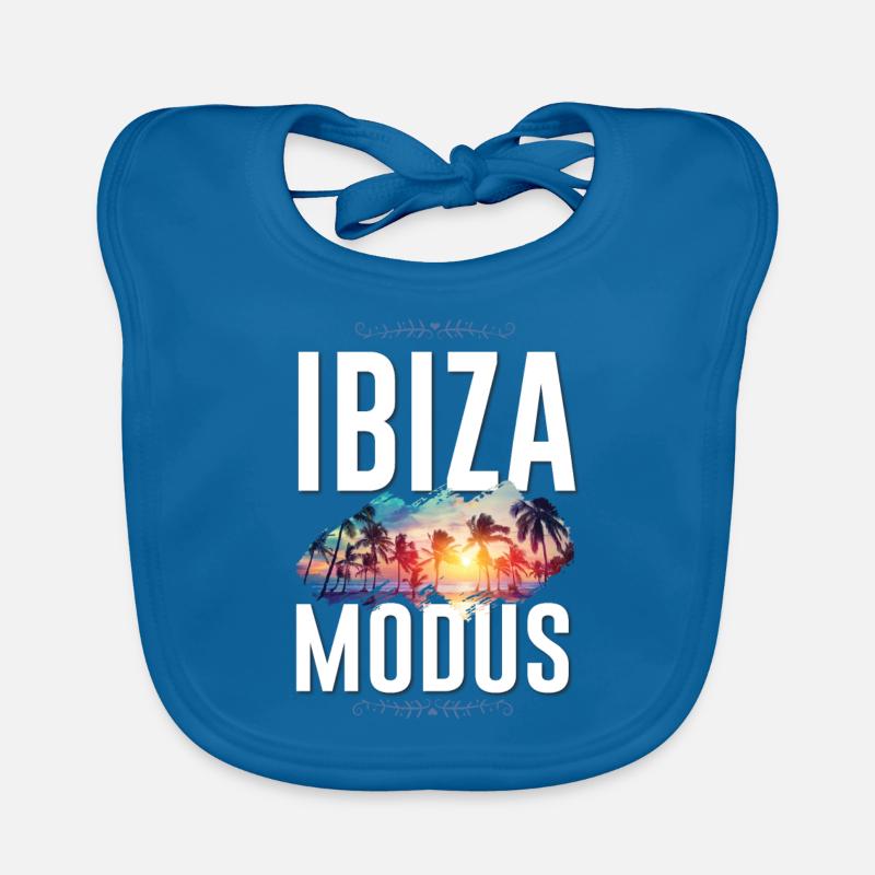 Ibiza Mode - Bavoir bio Bébé - bleu paon