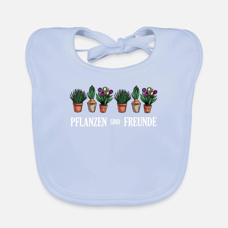 Pflanzen sind Freunde Garten Baby Bio-Lätzchen
