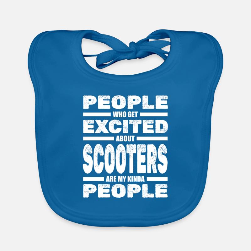 Scooter Moped Moped Scooter Organic Baby Bibs