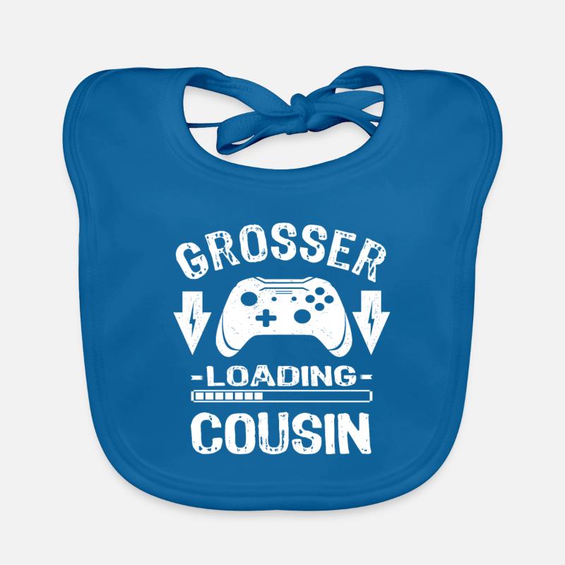 Großer Cousin Loading Geschenke Gamer Controller Baby Bio-Lätzchen