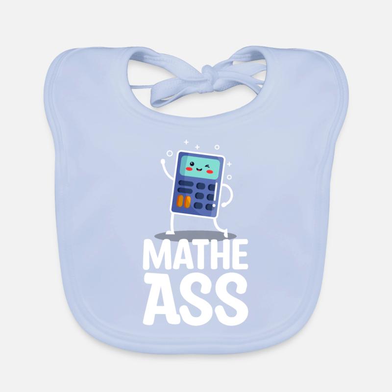 Math Ass Calculatrice Professeurs de mathématiques Élèves Bavoir bio Bébé