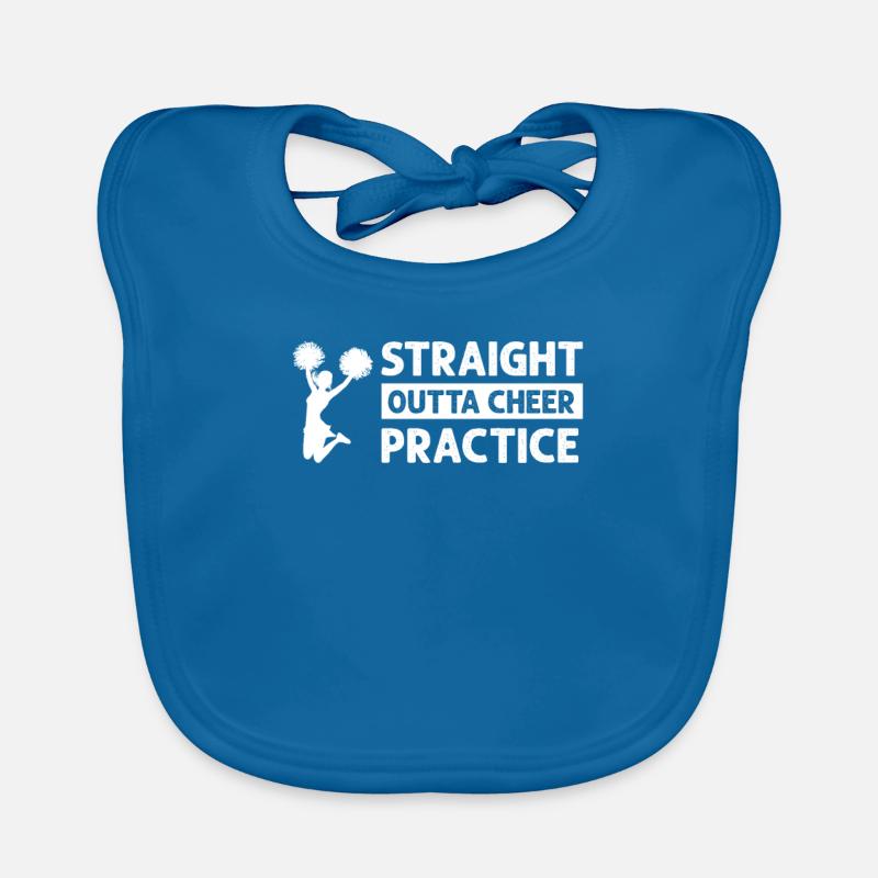 Straight Outta Cheer Practice Organic Baby Bibs