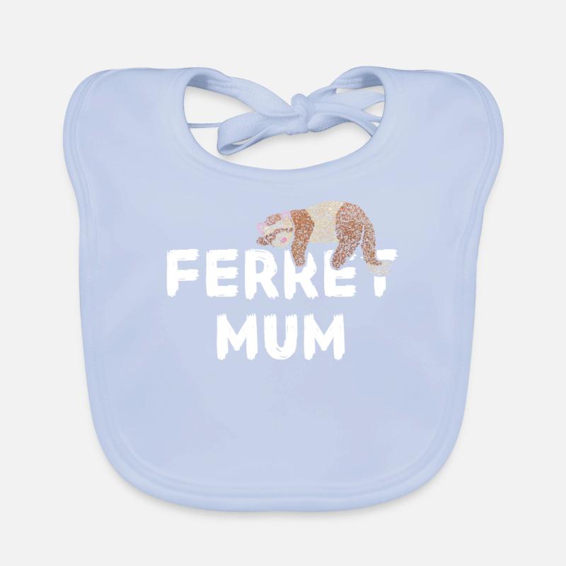 Frettchen Ferret Otter Muttertag Baby Bio-Lätzchen