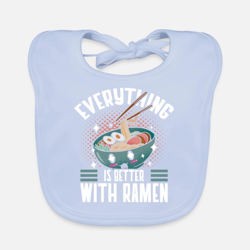 Everything is better with ramen lovers Japan Organic Baby Bibs