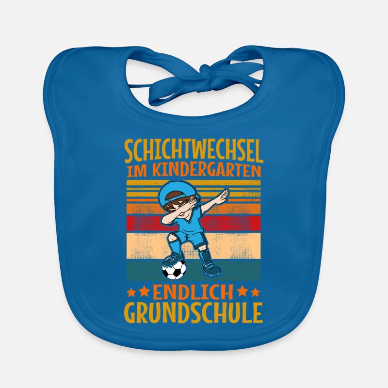 Kinder Grundschule Einschulung Schulkind Junge Baby Bio-Lätzchen