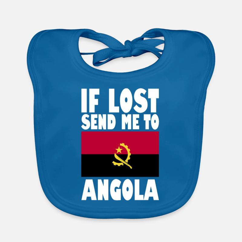 Drapeau de l’Angola Bavoir bio Bébé