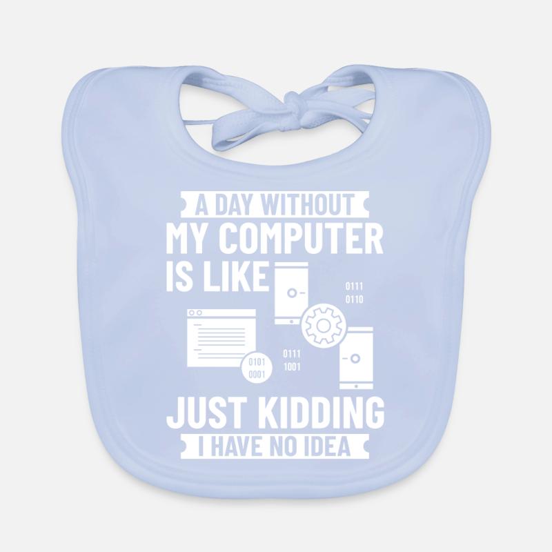 Programmeur Programmation Ordinateur Développeur Pc Bavoir bio Bébé
