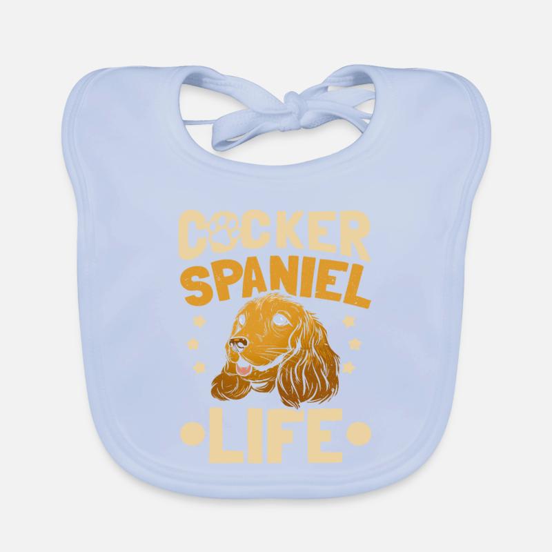 Cocker Spaniel Propriétaire Cocker Spaniel Life Bavoir bio Bébé