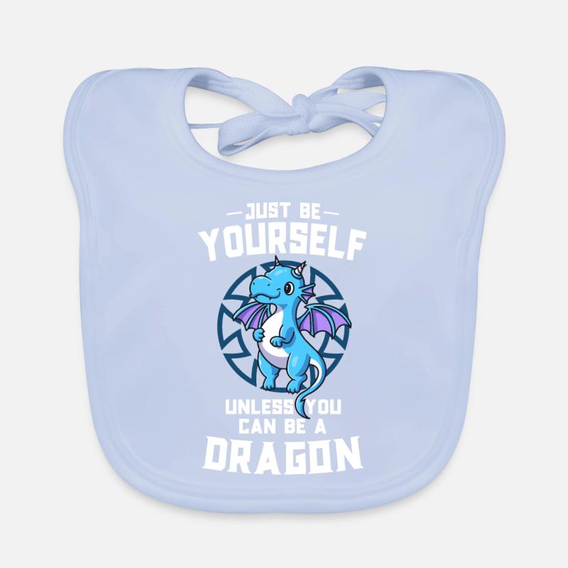 Sei immer du selbst, es sei denn, du kannst ein Drache sein Baby Bio-Lätzchen